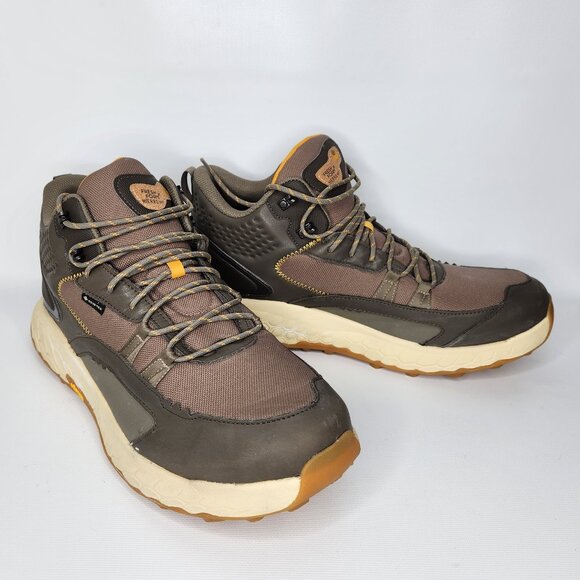 New Balance 14 Fresh Foam X Hierro Mid Gore-tex Wren/Bungee/Golden Hour Shoes - Picture 1 of 6